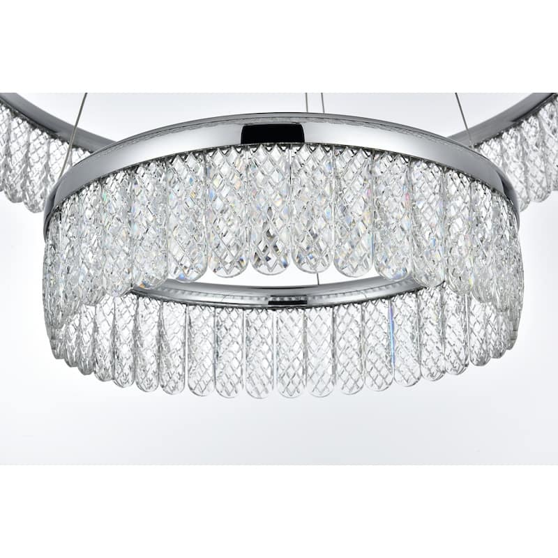 Indigo Home 24 inch Adjustable LED chandelier