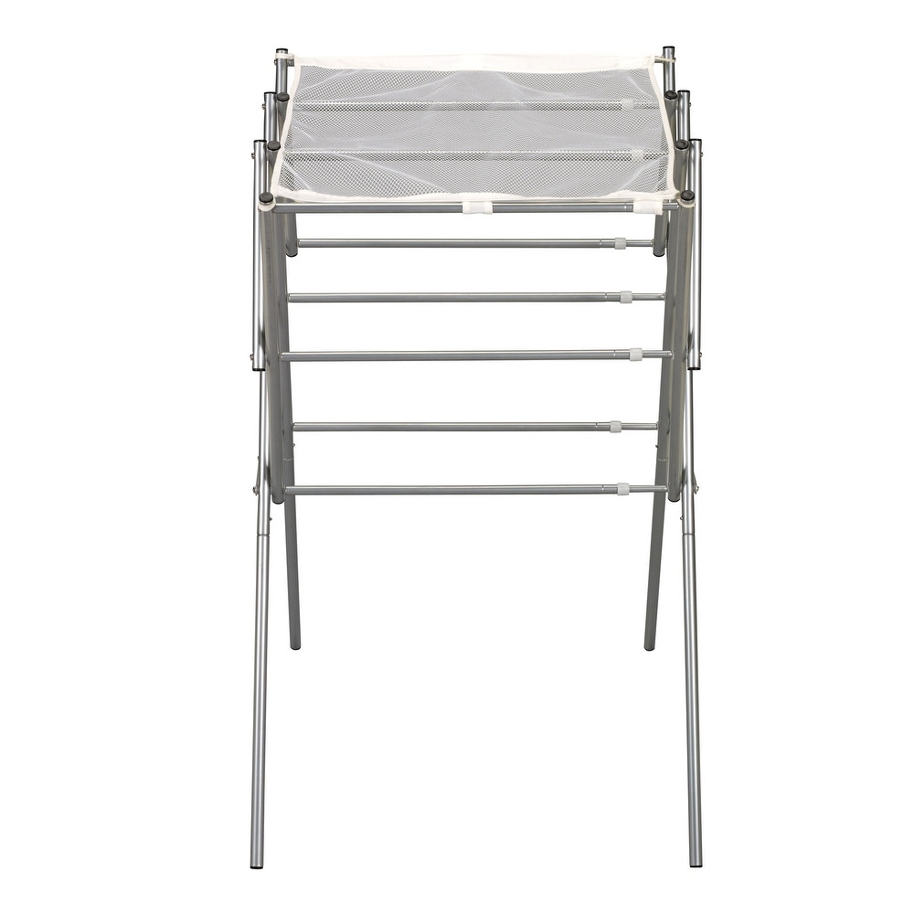  TOOLF Clothes Drying Rack, Aluminum Foldable 2-Level
