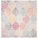 SAFAVIEH Madison Stella Boho Chic Ogee Trellis Rug - 9' x 9' Square - Cream/Yellow