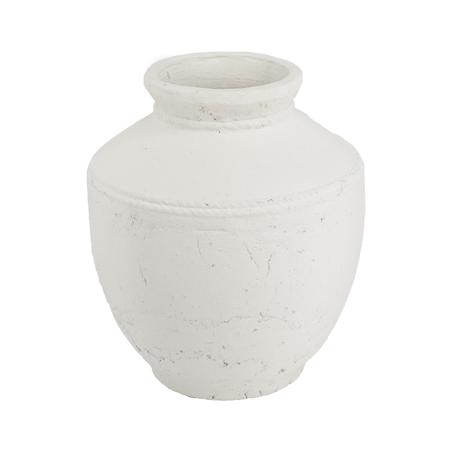 A&B Home Round Terracotta Vase