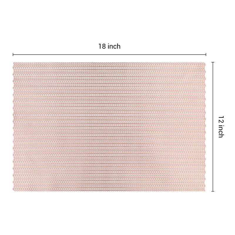 Farmhouse Placemats Set of 8 PVC Placemats for Dining Table Decor Indoor Outdoor Kitchen Table Mat Wipe Clean - 18*12in