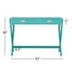 preview thumbnail 23 of 26, Kenton X Base Wood Accent Campaign Writing Desk iNSPIRE Q Modern