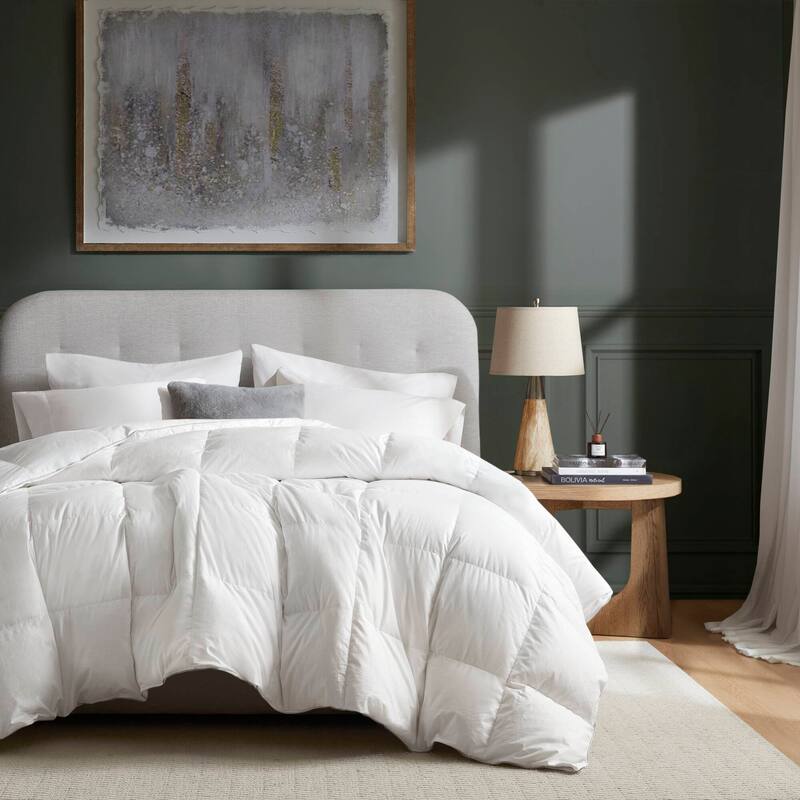 Harbor House White Goose Down 100% Cotton Shell Comforter