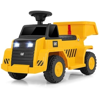 Costway Ride on Dump Truck with One-Button Start Horn Adjustable Dump - See Details