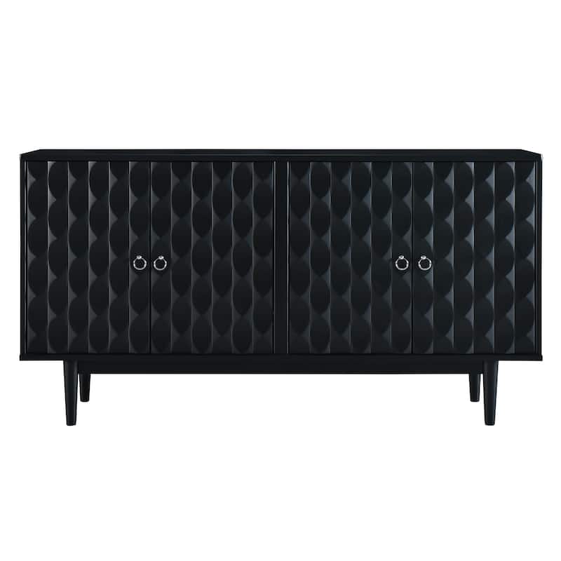 Modern Buffet Sideboard Accent Cabinet with Adjustable Storage Shelves