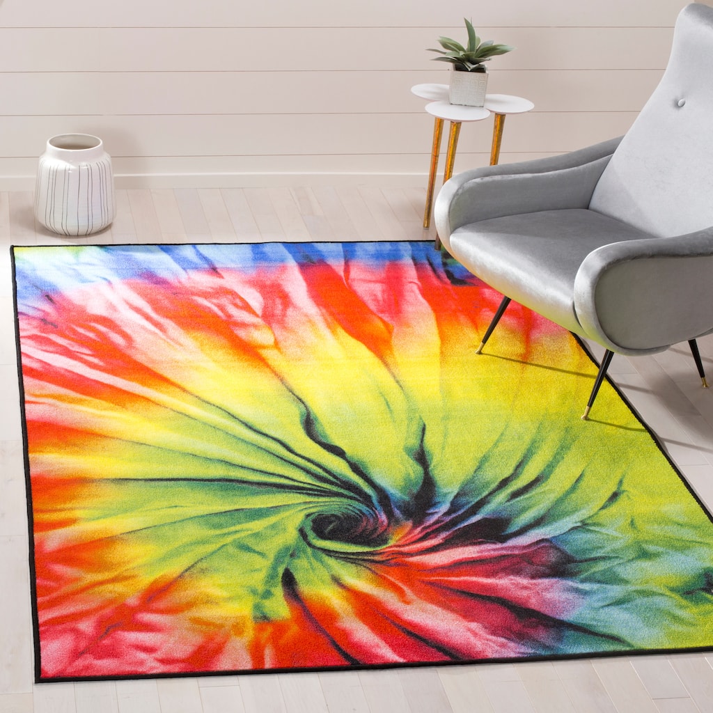 SAFAVIEH Paint Brush Machine Washable Slip Resistant Mintje Rug