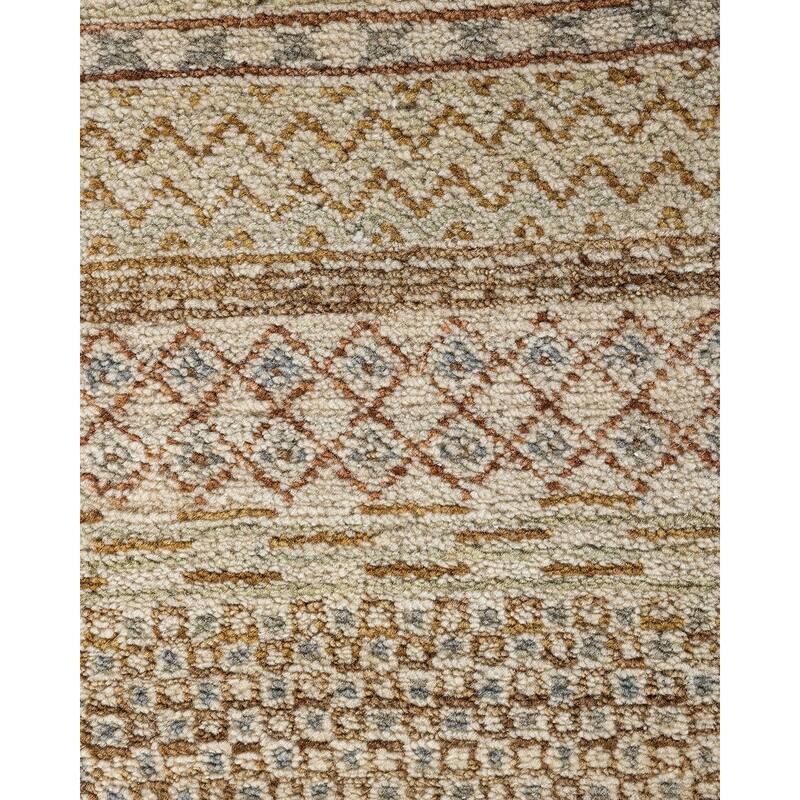 Gabbeh One-of-a-Kind Hand-Knotted Area Rug - Beige, 9' 3" x 12' 3" - 9' 3" x 12' 3"