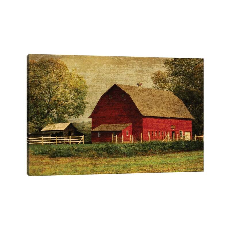 iCanvas "Red Barn" by Graffi*Tee Studios Canvas Print