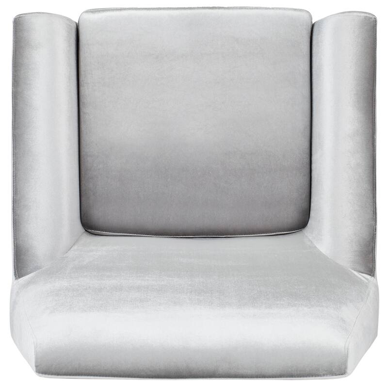 SAFAVIEH Trina Mid-Century Modern Velvet Maroon Red Club Chair - 32" W x 31" D x 36" H - 32Wx31Dx36H