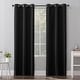 preview thumbnail 20 of 105, Sun Zero Cyrus Thermal Total Blackout Grommet Curtain Panel, Single Panel 40 x 63 - Charcoal