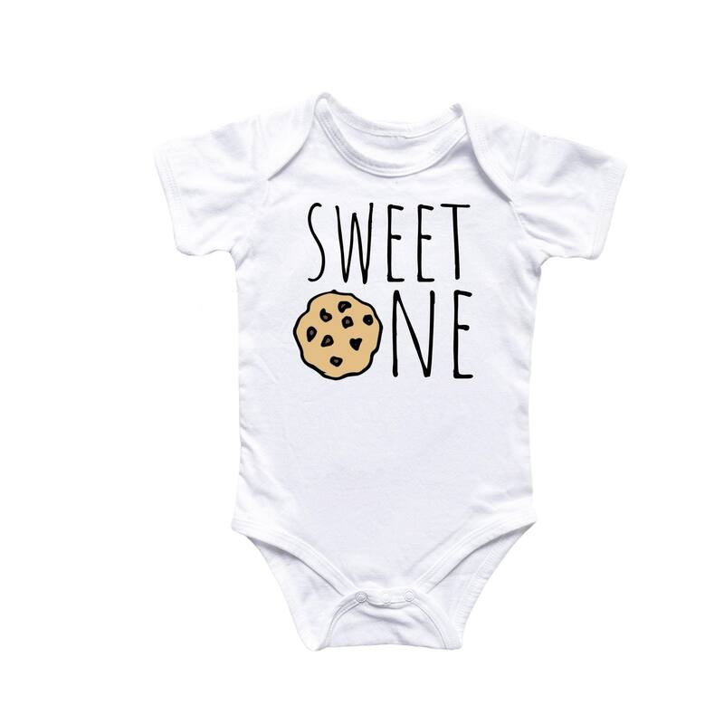 Sweet One Cookie Birthday - Baby Boy Girl Clothes Infant Bodysuit Funny Cute Newborn - Pink - 0-3M