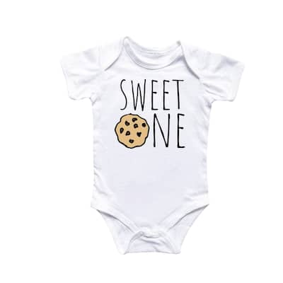 Sweet One Cookie Birthday - Baby Boy Girl Clothes Infant Bodysuit Funny Cute Newborn