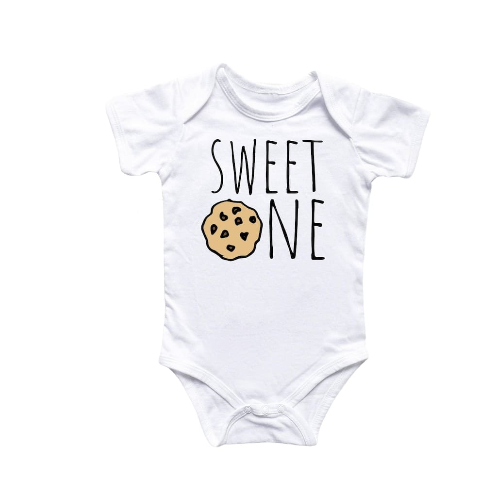 Sweet One Cookie Birthday - Baby Boy Girl Clothes Infant Bodysuit Funny Cute Newborn