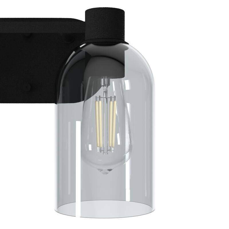 Hunter Lochemeade 2-Light Vanity Wall Light, Damp-Rated - Bathroom, Laundry - Modern Farmhouse, Contemporary, Industrial