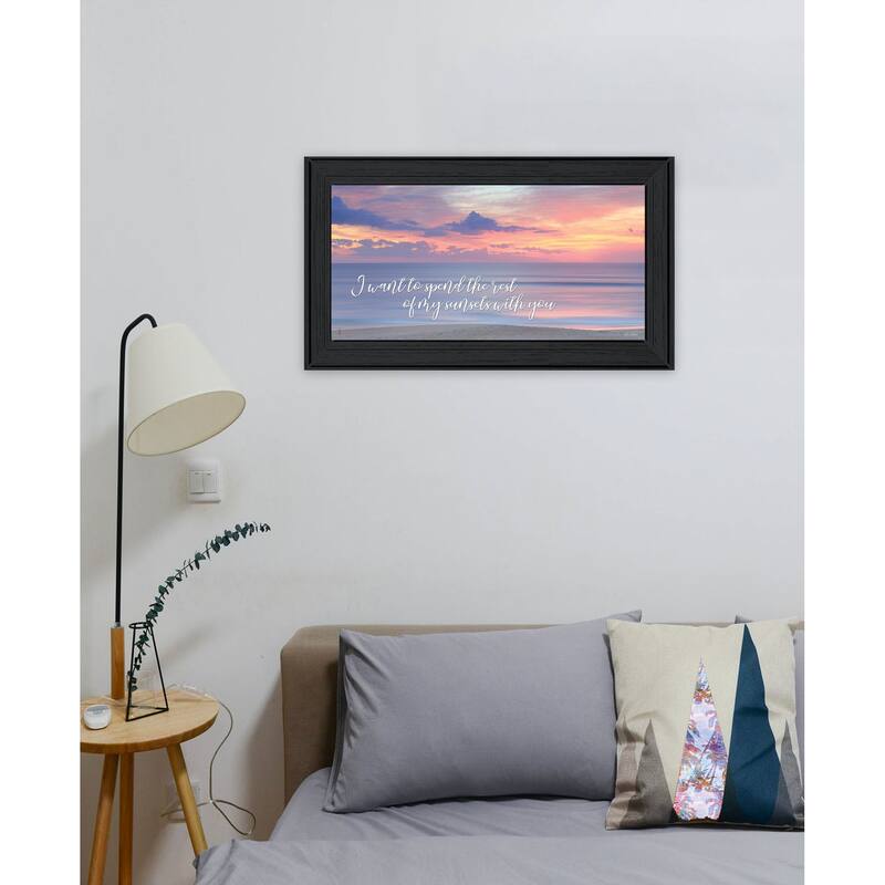 TrendyDecor4U "Rest of My Sunsets II" Framed Print Wall Art