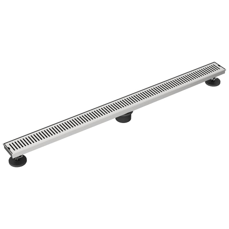 VIGO Elan Linear Shower Drain - 36" L - Brushed Nickel