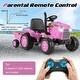 preview thumbnail 36 of 38, Gymax 2-in-1 Electric Toy Car 12V Kids Ride On Tractor w/ Trailer
