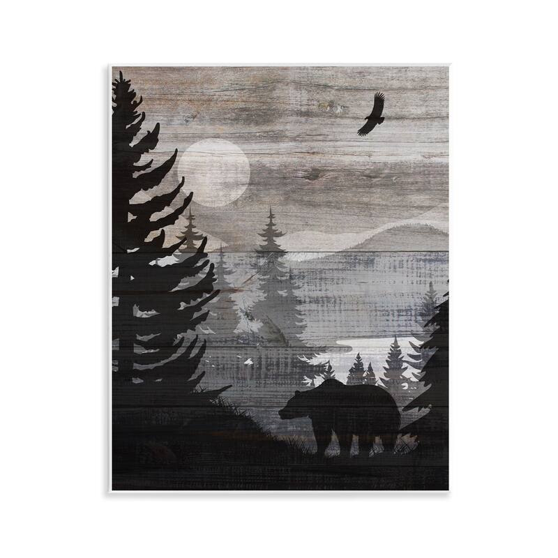 Stupell Rustic Woodland Evening Wall Plaque Art Design By Susan Arnot - 11 x 14