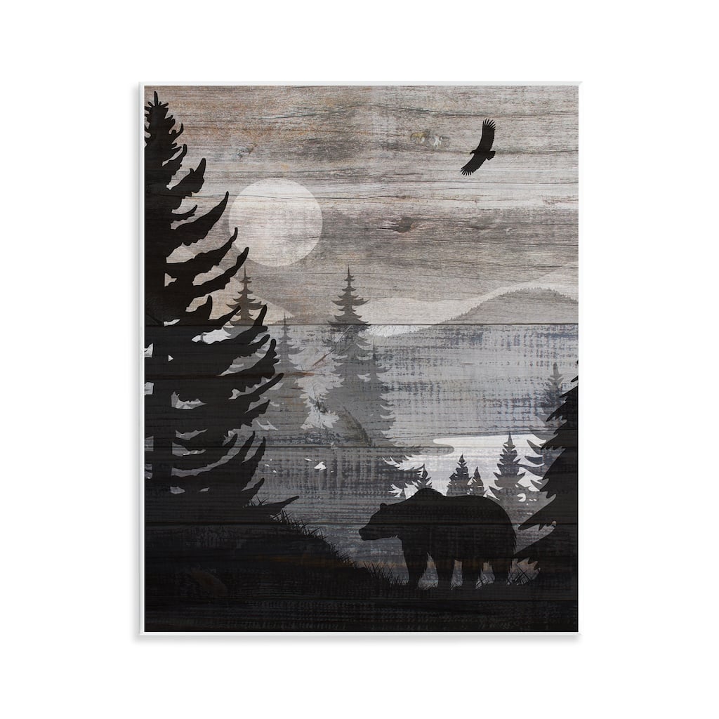 Stupell Rustic Woodland Evening Wall Plaque Art Design By Susan Arnot