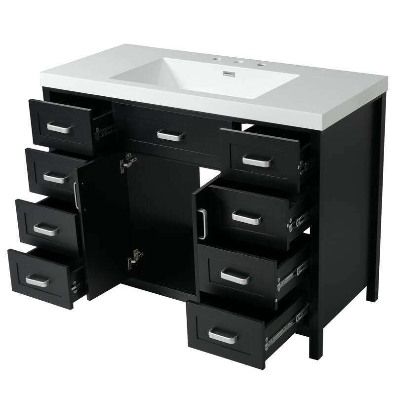 Christopher Knight Home - Susan Classic Wood Bathroom Vanity with Sink and Soft-Close Storage