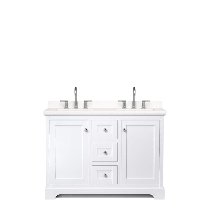 Avery 48-inch Double Vanity, Quartz Top
