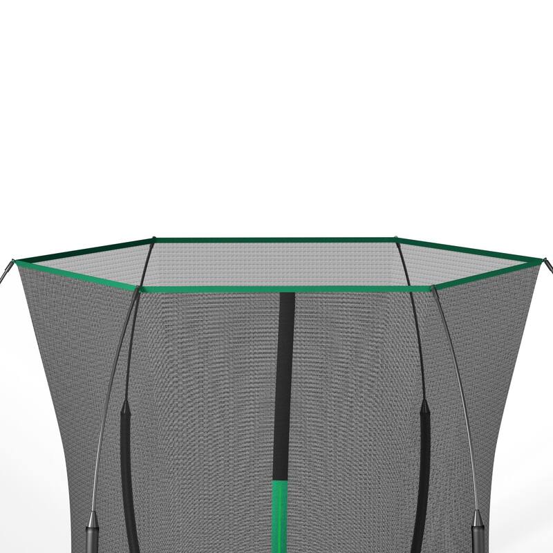 6FT Springfree Trampoline with Safety Net and Bungee System No Gap Design
