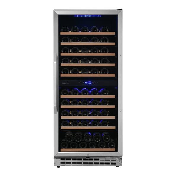 Shop Edgestar Cwr1102dz 101 Bottle 24 Built In Dual Zone Wine Cooler Stainless Steel Overstock 30087861