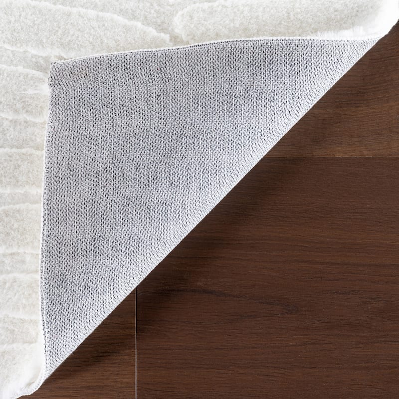 Nuloom Nivella Solid Cloud Washable Area Rug