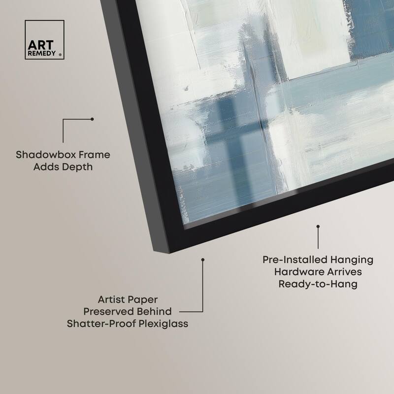 Deconstructed Blue III Shadowbox by Art Remedy