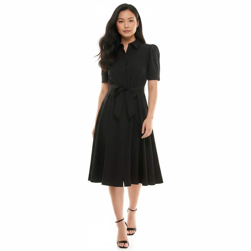 Nanette Lepore Collared Fit & Flare Dress