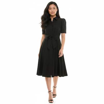 Nanette Lepore Collared Fit & Flare Dress
