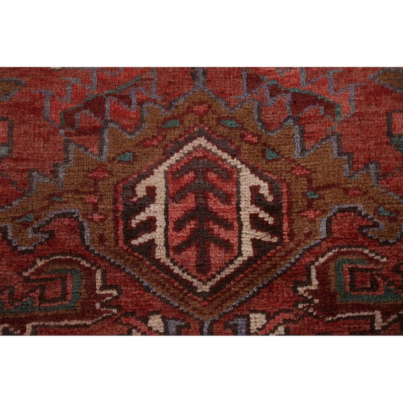 Vegetable Dye Heriz Persian Dining Room Area Rug Wool Hand-knotted - 7'11" x 10'1"