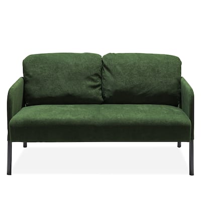 Fabric Loveseat Sofa, Tufted Couch Modern Upholstered Deep Seat Sofa Lounge Couch, 2-seat Armchair for Living Room