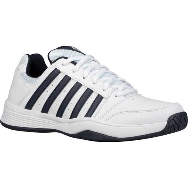 Shop K Swiss Men S Court Smash Sneaker White Navy Overstock