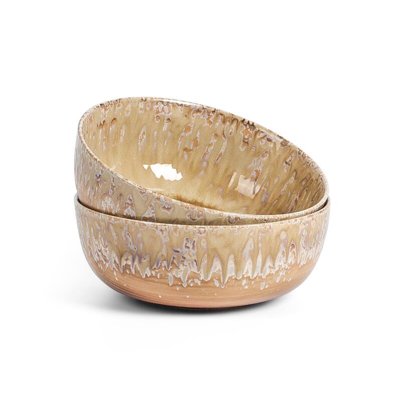 LEMIEUX ET CIE Hanami Stoneware Service Bowl Set - Beige