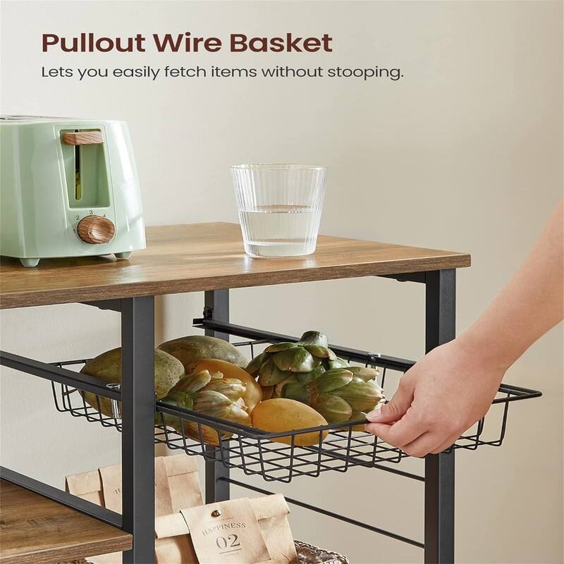 Baker's Rack - 15.7"D x 35.4"W x 33"H
