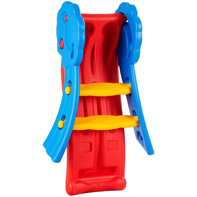 Folding Up-down Slide Plastic Climber Playful Toy For Kids