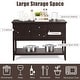 preview thumbnail 33 of 45, Costway Sideboard Buffet Table Wooden Console Table w/ Drawers &
