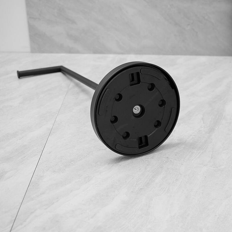 Round Freestanding Toilet Paper Holder with Stainless Steel Base