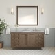 preview thumbnail 11 of 51, James Martin Vanities Chicago 60" Single Vanity, Whitewashed Walnut