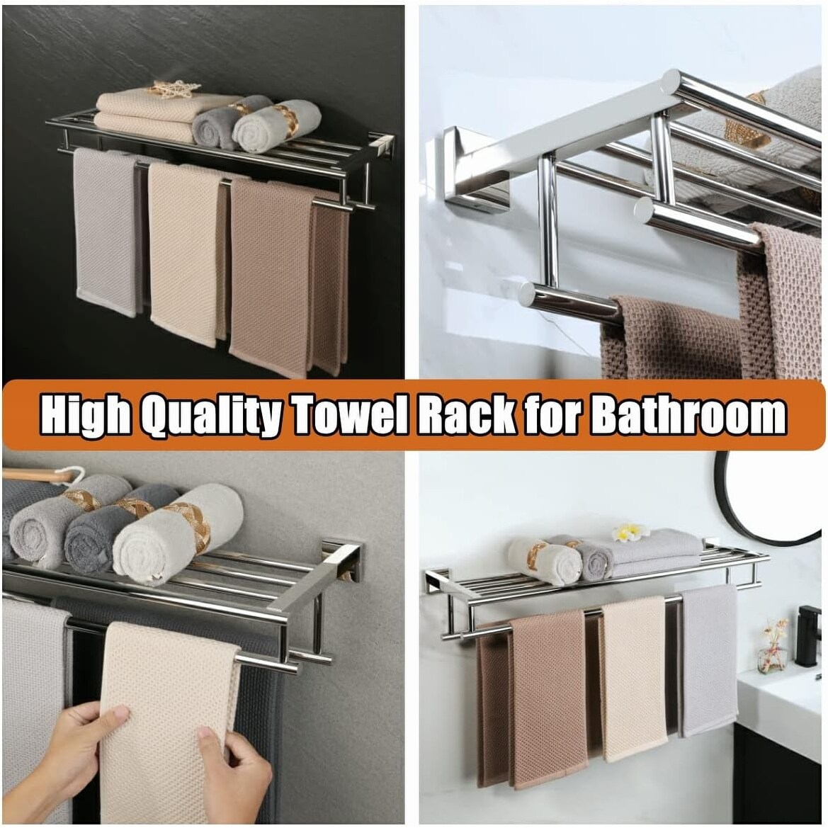 32 inch towel rack top