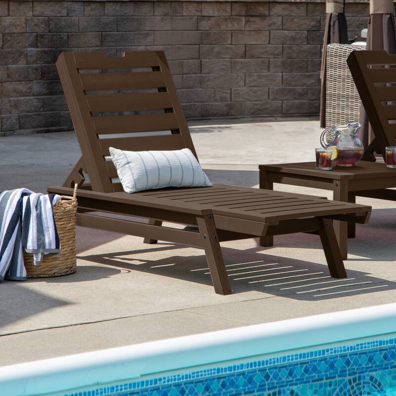 HIGHWOOD Crestone Stackable Commerical Chaise Lounge