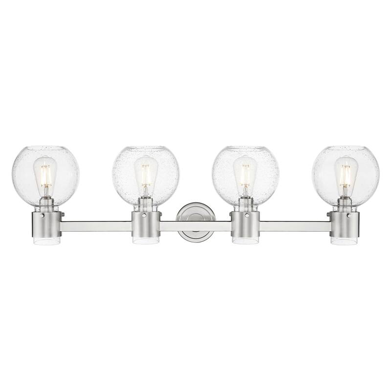 Innovations Lighting Downtown Urban - Lawton Sphere - 4 Light 34" Wall-Mounted Bath Vanity Light