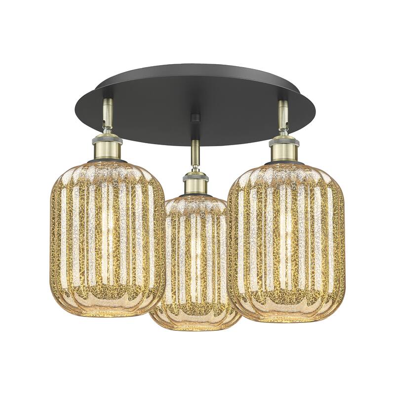 Innovations Lighting Endless Possibilities Ballston - Preston - 3 Light 19" Jar Shade Flush Mount