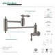 preview thumbnail 20 of 46, Restoration Wall Mount Pot Filler Kitchen Faucet