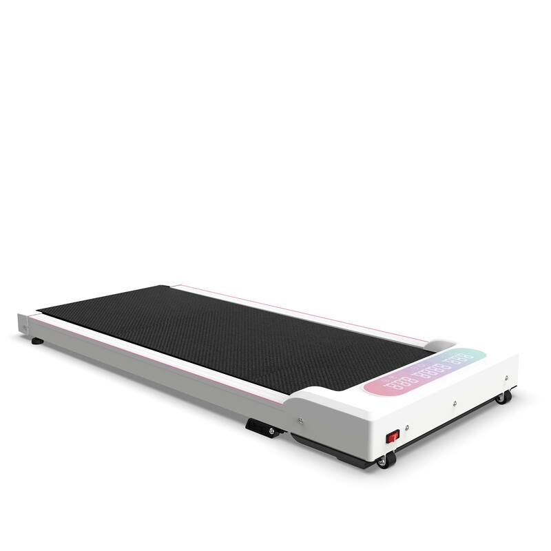 Foldable Treadmill with Handle Bar Incline, 2 in 1 Upgrade Portable Under Desk Walking Pad and Vibration Pad with Remote Control