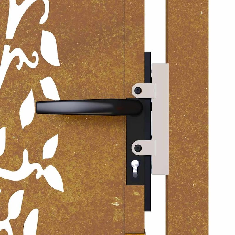 vidaXL Garden Gate Corten Steel Tree Design