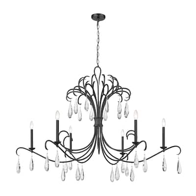 Amara by Z-Lite 6 Light Chandelier in Matte Black