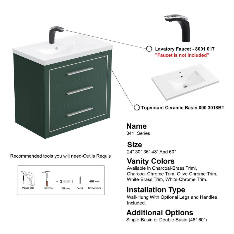 LaLa 30" Single Vanity Set