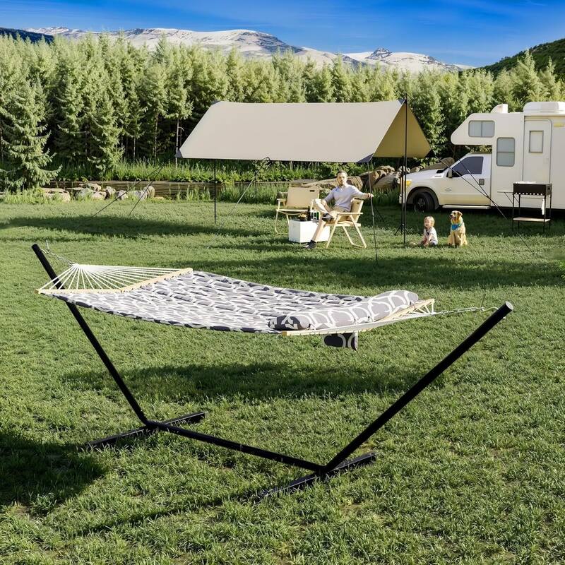 450 LBS Capacity, 2 Person Outdoor Hammock for Patio, Backyard, Garden, Beach